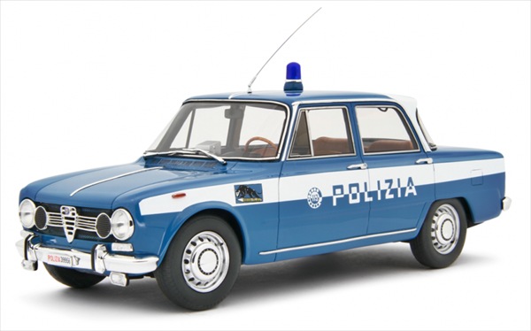 ミニカー 1/18 1969 アルファロメオ ジュリア百貨店 パトロールカー 水色 Alfa Romeo Giulia Super 1969 LRM 押さえる取っておく商いもの