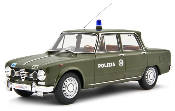 ミニカー 1/18 1969 アルファロメオ ジュリア百貨店 パトロールカー うぐいす色 Alfa Romeo Giulia Super 1969 LRM 押さえる取っておく商いもの