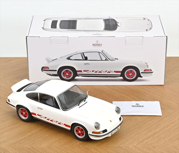 ミニカー　1/12　1973　ポルシェ　911　カレラRS　白色　1/18　 PORSCHE - 911 CARRERA RS 2.7 COUPE 1973 NOREV-S【予約商品】｜HOTTOYS　ホットトイズ