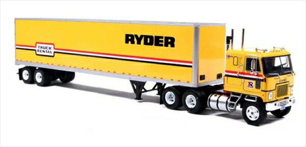 ミニカー 1/43 貨物自動車 GMC 貨物自動車 「RYDER」 GMC Astro 95 Tractor and Trailer: Ryder Truck Rental 1970 Iconic Replicas【取っておく商いもの】