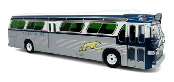 ミニカー 1/43 2階建てバス 1963 GM TDH-5303 Transit Bus: Greyhound Bus Lines 1963 IconicReplicas【取っておく商いもの】