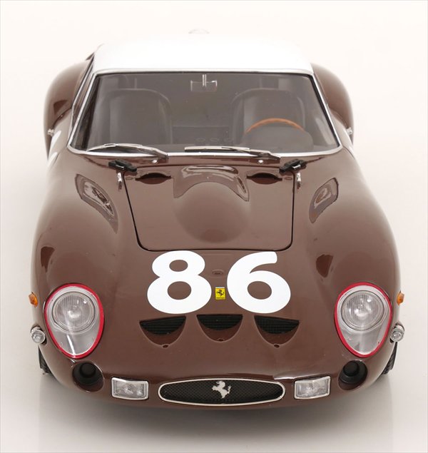 フェラーリ ミニカー　1/12　Ferrari 　フェラーリ　250GTO　1962　茶色　FERRARI 　250 GTO 3.0L V12 COUPE N 86 4th TARGA FLORIO 1962 PIETRO FERRARO - GIORGIO SCARLATTI　KKS【限定予約商品】｜HOTTOYS　ホットトイズ