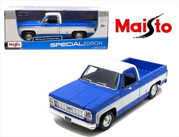 楽天市場】ミニカー 1/18 1971 シボレー C10 ピックアップトラック 白