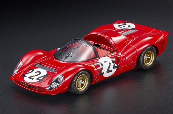 ミニカー フェラーリ 1/18 フェラーリ 330 P4 #224 赤 FERRARI - 330P4 4.0L V12 SPIDER TEAM SPA FERRARI SEFAC N 224 TARGA FLORIO 1967 NINO VACCARELLA - LUDOVICO SCARFIOTTI TOPMARQUES 限定予約商品|HOTTOYS ホットトイズ