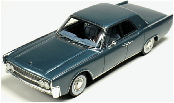 ミニカー 1/43 1962 エイブラハム・リンカーン・コンチネンタル 青みメタ色 LINCOLN - CONTINENTAL 1962 GOLDVARG COLLECTION 取っておく商いもの