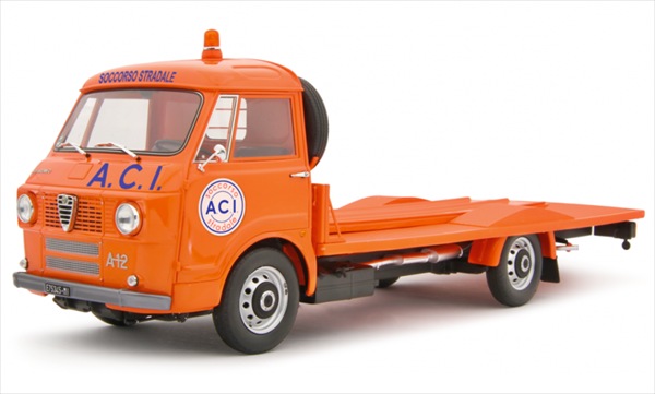 ミニカー 1/18 アルファロメオ 積み上げる車 客あしらい貨物自動車 オレンジ色色  LRM 取って置く商いもの