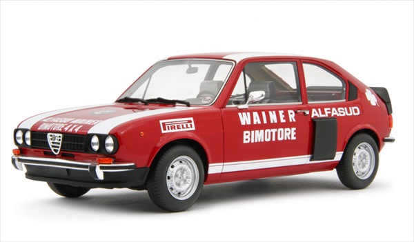 ミニカー 1/18 1974 アルファロメオ アルファスッド スピード競技遣りかた 赤いこと Alfa Romeo Alfasud TI 4x4 Bimotore Wainer 1974 LRM 押さえる取っておく商いもの