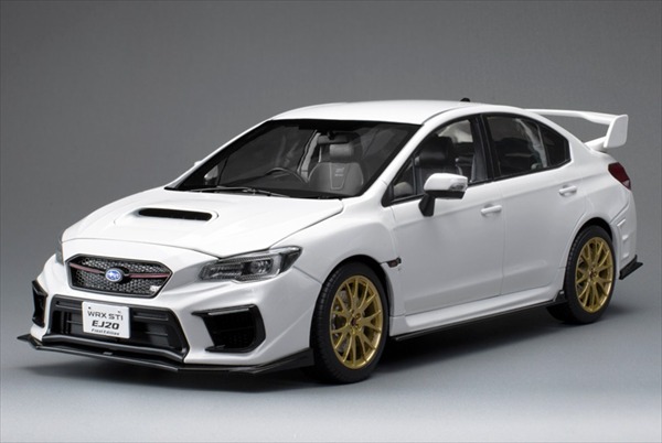 ミニカー 1/18 2020 スバル WRX Sti EJ20 白 SUBARU - WRX STi EJ20 FINAL EDITION 2020 SUNSTAR【押さえる取っておく商いもの】