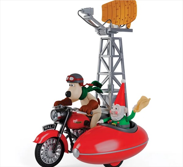 ミニカー 1/43 活動写真 ウォレスとグルミット サイドカーに乗ったウォレスとグルミット 「ウォレスとグルミット しっぺい返しなんてコワくない!」 CORGI 【取って置く商いもの】