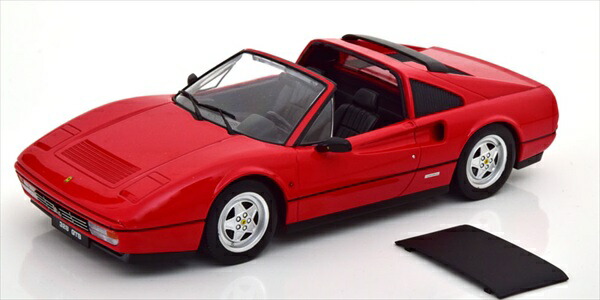 ミニカー フェラーリ 1/18 フェラーリ 328GTS 細蟹（大屋根付き添い人）赤   FERRARI - 328 GTS SPIDER WITH REMOVABLE HARD-TOP 1985 KKS 制限事項取っておく商いもの