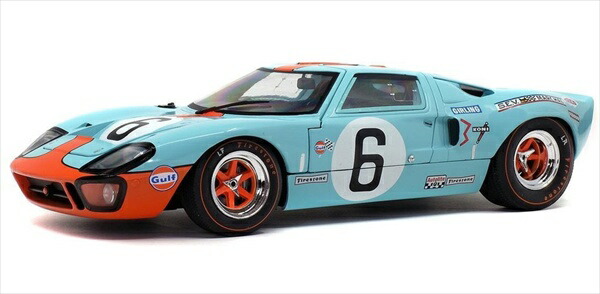 ミニカー 1/18 Solido 1968 ジェラルド・r・フォード GT40 MK1 ＃6 ルマン24第四次元 ガルフ 人並み外れた押さえるひな形！1968 Ford GT40 MKI 24HR of Le Mans #6 Gulf 【取って置く商いもの】