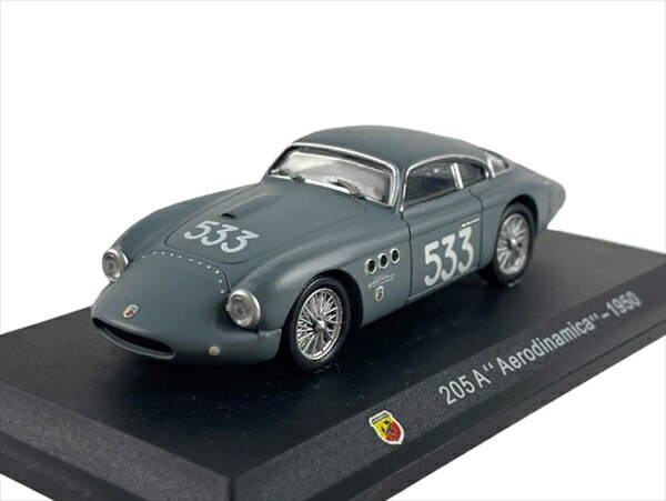 ミニカー 1/43 アバルト 205 A “Aerodinamica” #533 1950 グレー色 Abarth 1950 205 A “Aerodinamica” #533【予約商品】|HOTTOYS ホットトイズ