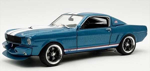 ミニカー 1/18 1965 マスタング GT350 クレイジーホース ブルーメタ MUSTANG SHELBY GT350 CRAZY HORSE COUPE 1965 ACME【402台限定予約商品】|HOTTOYS ホットトイズ