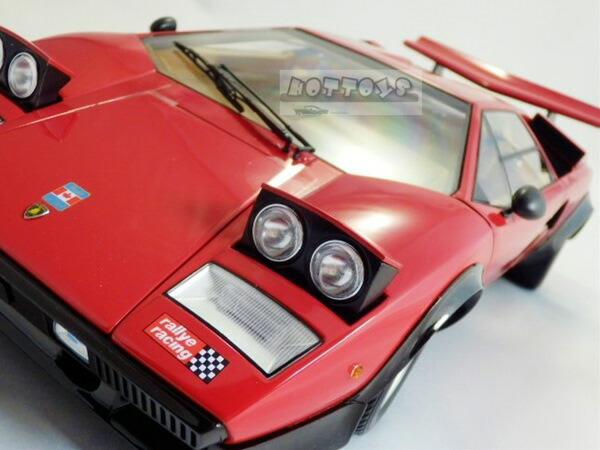 馬鹿でかい！1/12 京商 ランボルギーニ カウンタック LP500S ウォルターウルフ人並み外れた遣りくち！ 赤