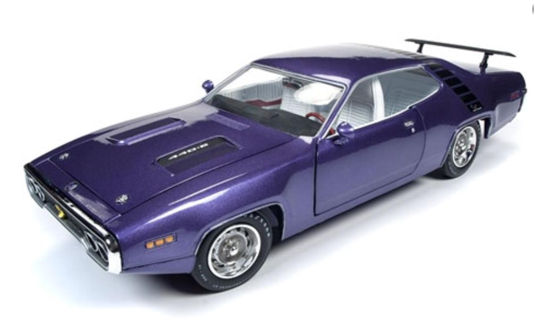 ミニカー 1 18 Autoworld 1971 プリムス 通り路ランナー 紫 1971 Plymouth Road Runner Gtx 条件品物 Pghintheround Com