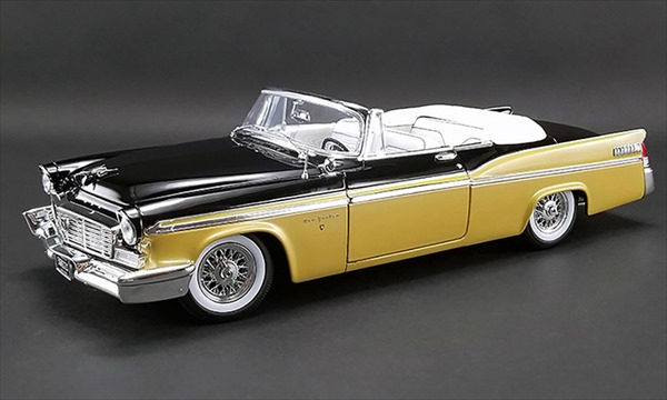 1/18 ACME☆1956 クライスラー・ニューヨーカー ゴールド/黒 1956 Chrysler New Yoker St Regis Convertible   人並み外れた押さえる模範例！【取っておく商いもの】