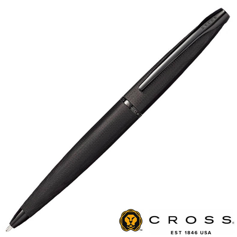 【楽天市場】【名入れ無料】 クロス ボールペン ATX エイティエックス ブラッッシュトブラック N882-41：高級筆記具のペンギャラリー報画堂