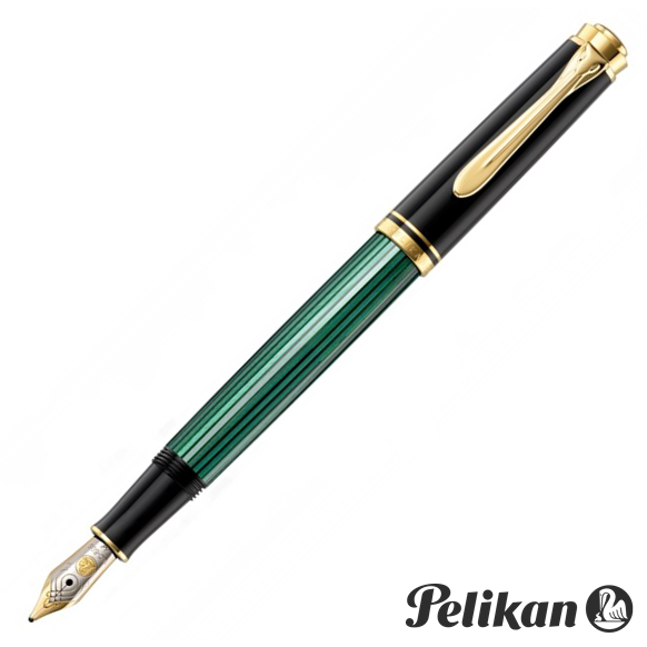 【楽天市場】【名入れ・送料無料】 ペリカン PELIKAN スーベレーン M300 万年筆 緑縞：高級筆記具のペンギャラリー報画堂