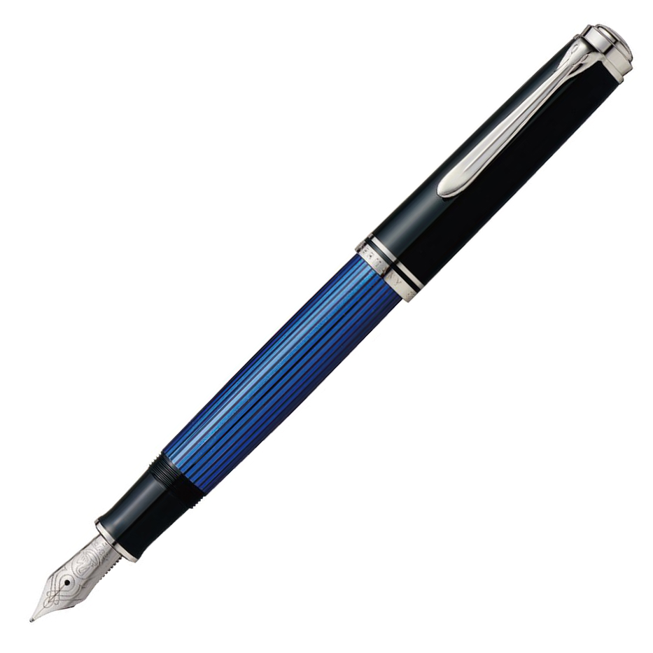 ペリカン PELIKAN スーベレーン ブルー縞 青 万年筆 M805 文房具・事務