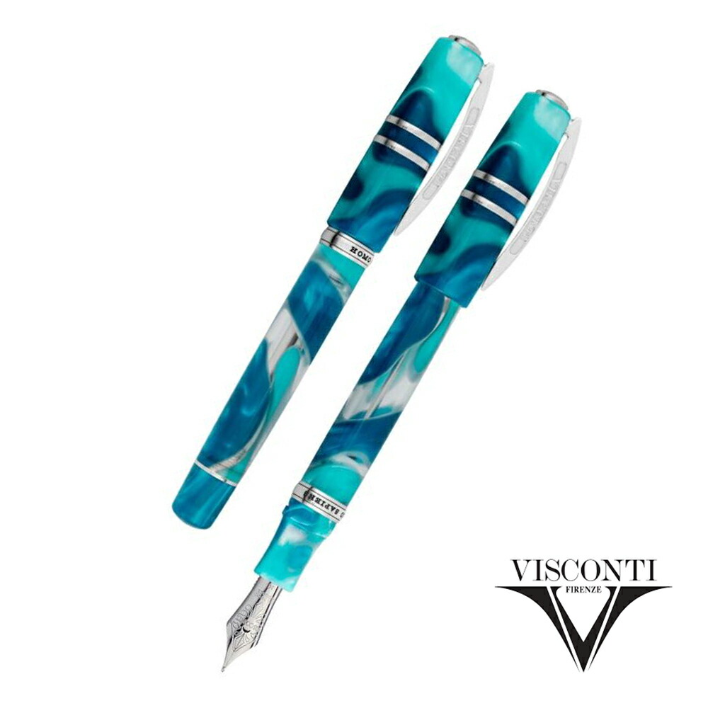 ビスコンティ Visconti 筆 ヒト属サピエンス 青碧 海跡湖 Homo Sapiens Blue Lagoon 青碧 青 KP15-14-FP