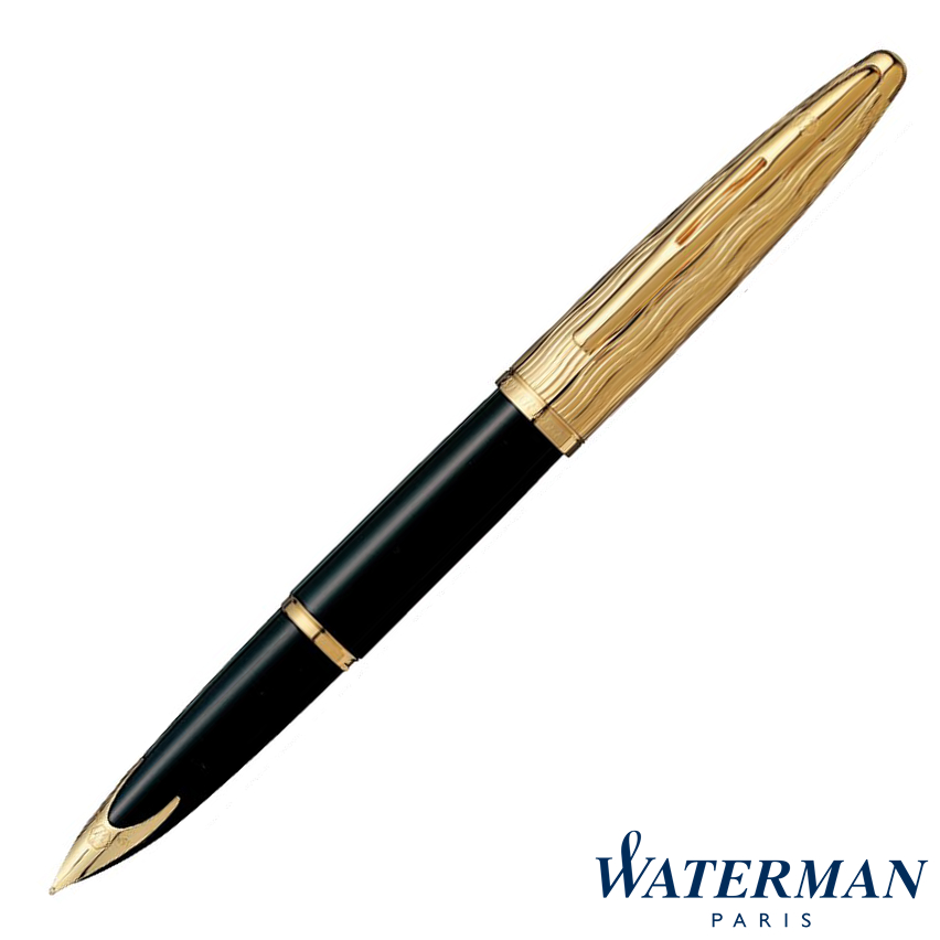 【楽天市場】ウォーターマン 万年筆 カレン デラックス エッセンシャル ブラックGT：高級筆記具のペンギャラリー報画堂
