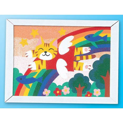 楽天市場 砂絵づくりb型 自由研究 夏休み 工作キット 小学生 理科 教材club ｔ ｙ