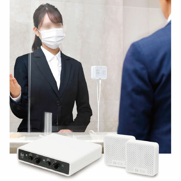 パーティション取付型会話補助システム NF−2 飛沫予防