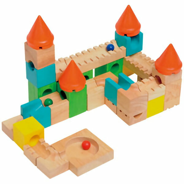 楽天市場】木のおもちゃ カラフルキャッスル ボイラ お城の迷路A 知育