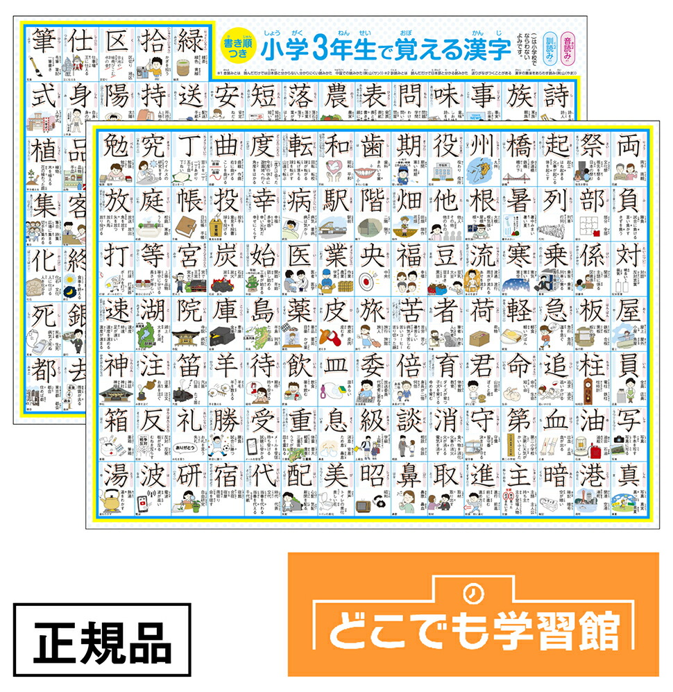 楽天市場】送料無料 どこでも学習館 小学四年生 で習う 漢字 表 お風呂