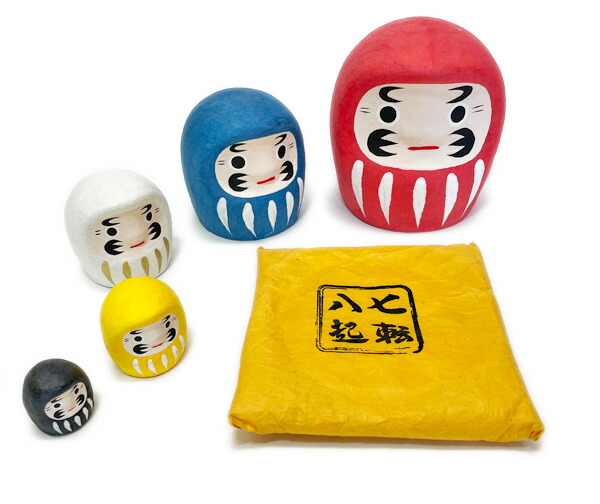 楽天市場】張り子 はりこーシカ だるま (五色) 張子 おしゃれ 開運招福