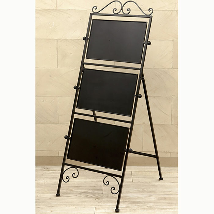 楽天市場】アイアン製 メニュースタンドボード イーゼル アイアン