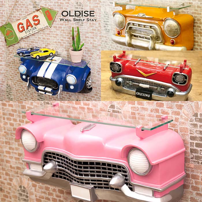 楽天市場】アメリカン雑貨 クラシックカーシェルフブラック 黒 55CHEVY
