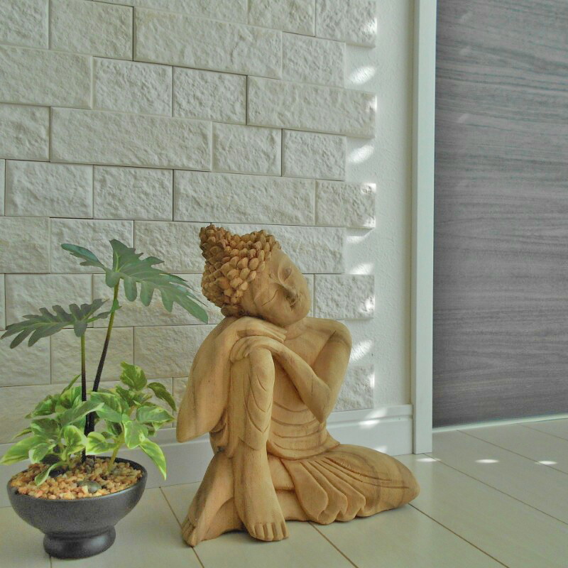 一刀彫 仏陀坐像 26ｃｍ 仏像 仏陀 ブッダ 仏像の置物 瞑想 オリエンタル 一刀彫 仏陀坐像 26cm 仏像 仏陀 ブッダ オブジェ 仏像の置物 仏陀の