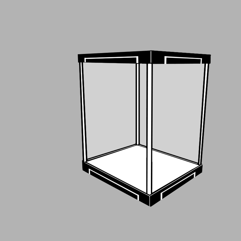 【楽天市場】ハイタイプ登場 UVカット コレクションケース JSTAGE HIGH LED基本タイプ 背面ミラー付き 【送料無料】 LED