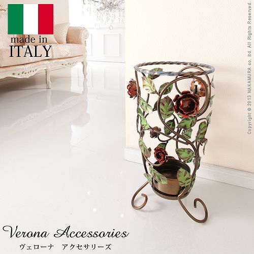 イタリア製　高級傘立て　陶器製　フラワー　ローズ　レインラック イタリア製 高級傘立て 陶器製 フラワー ローズ レインラック