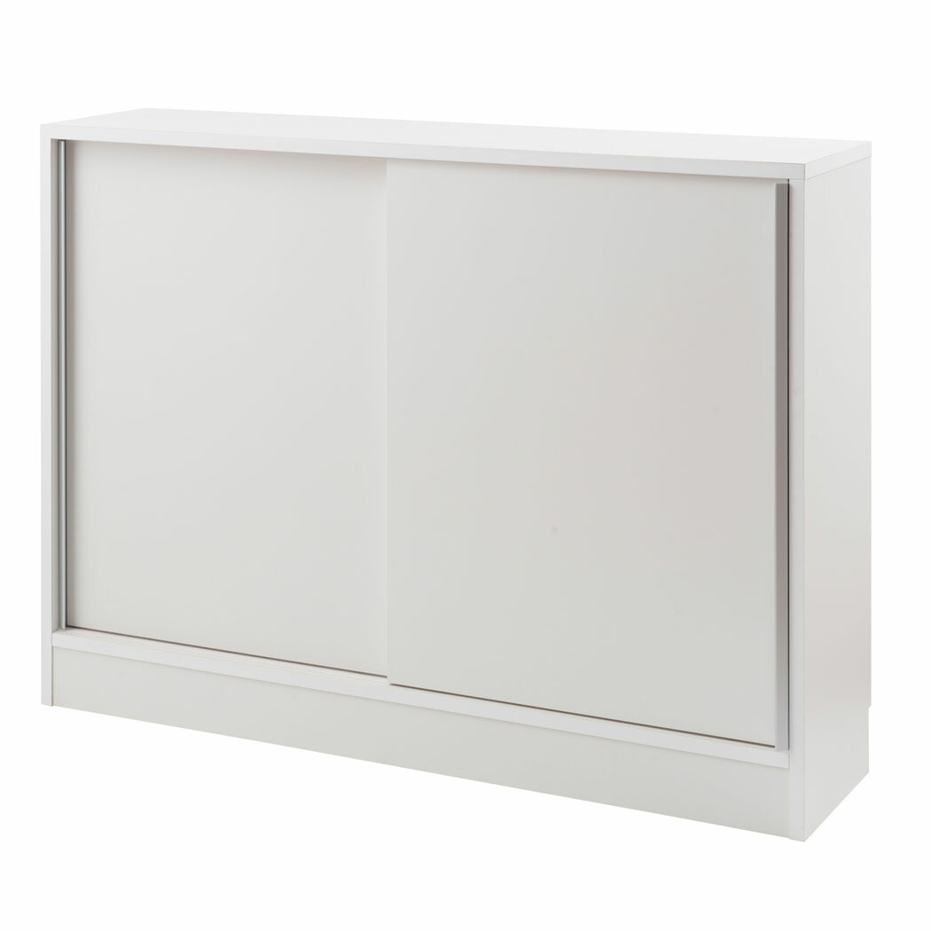 納得できる割引 ホワイト 幅1 引き戸 カウンター下収納 白 高級感 日本製 国産 ロータイプ リビングキャビネット おしゃれ 奥行30 薄型 送料無料 完成品 Na No 0126 Gomez Cr