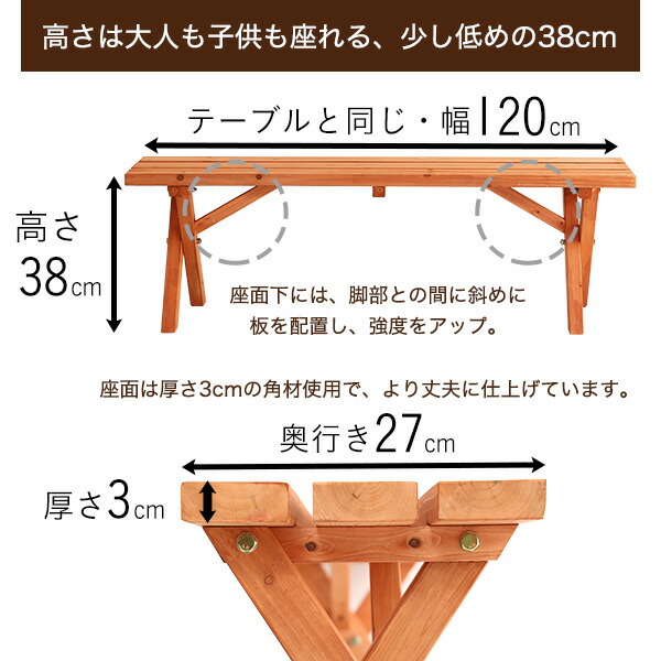 【楽天市場】バーベキューコンロを囲める♪ ガーデンテーブル ベンチセット 【送料無料】 木製 激安 安い ガーデンテーブルセット bbq