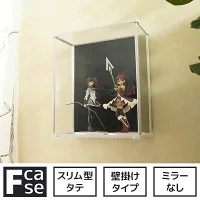 壁掛け ディスプレイケース 楽天市場】壁掛け コレクションケース Fケース スリム・タテ型 (背面
