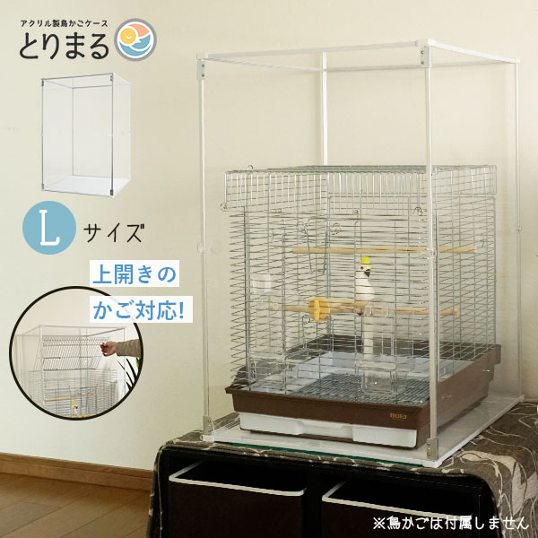 楽天市場】鳥 ケージ W550×H650×D550 アクリルケース アクリル