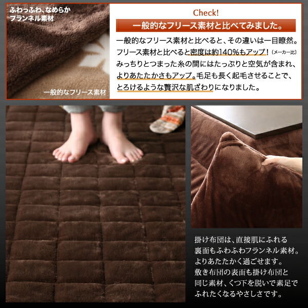 あったか マイクロファイバー 6尺 掛敷セット こたつ布団セット 薄手 激安 洗える 掛け敷きセット 安い 大きい 90 180 大判 天板対応 省スペース 特大 こたつ布団 長方形