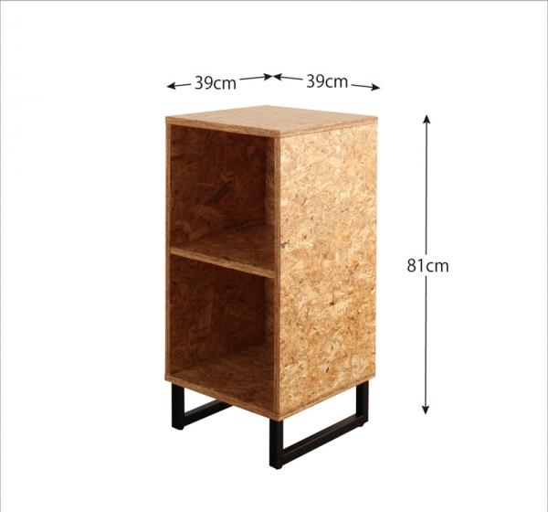 Osb合板むき出しのワイルド感 キャビネット オープンタイプ 送料無料 北欧 おしゃれ 脚付き カラーボックス 2段 収納ボックス Diy 木製 アイアン 脚付き ナチュラル 安い 激安 シンプル Onpointchiro Com