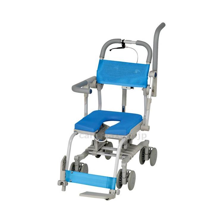 【個人宅への配送不可】楽チル4輪自在SAL U型シートシート RT012SAL　ウチヱ [RT-012SAL 介護 入浴 お風呂 シャワーキャリー ウチエ a-w] ※代金引換不可 ※北海道、沖縄、離島への配送不可