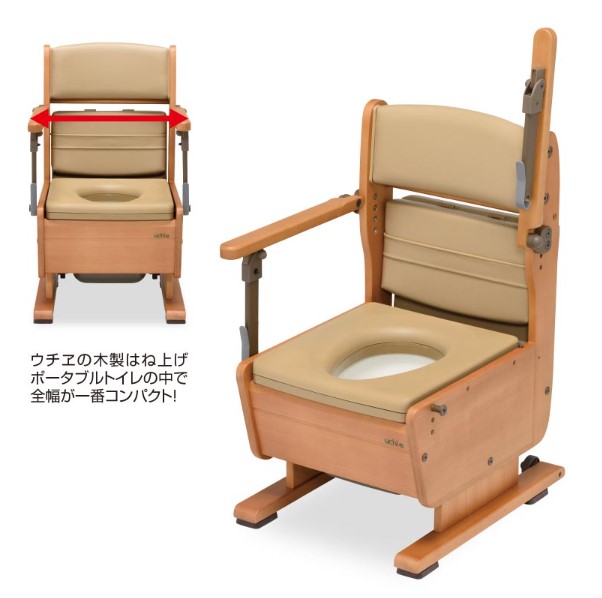 【個人宅への配送不可】さわやかチェアPTN 8261 ウチヱ [介護 ポータブルトイレ ウチエ a-w] ※代金引換不可 ※北海道、沖縄、離島への配送不可