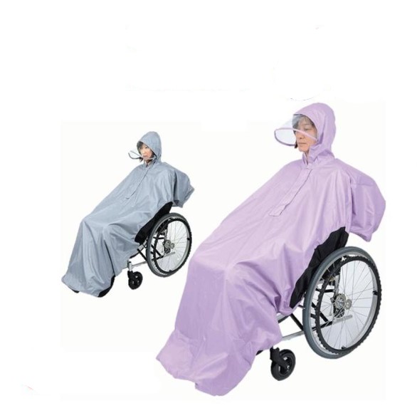 総裏メッシュ付RAKUレイン 笑和 [レインコード 雨具 車椅子 車イス a-w] ※代金引換不可 ※沖縄、離島への配送不可
