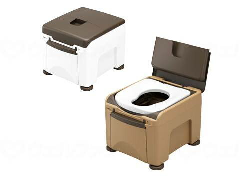 楽天市場】ポータブルトイレ 送料無料 [座楽]背もたれ型SP 標準