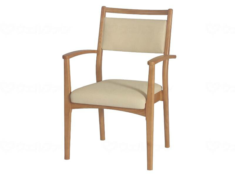 楽天市場】介護 福祉用 椅子木製 PD-5005S ライトピンク 杖掛機能付