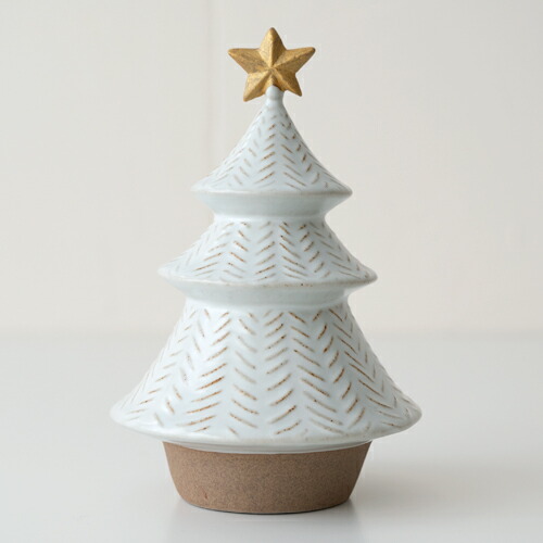 陶器製ツリー 楽天市場】sen ツリーのオブジェ【陶器 置物 クリスマスツリー