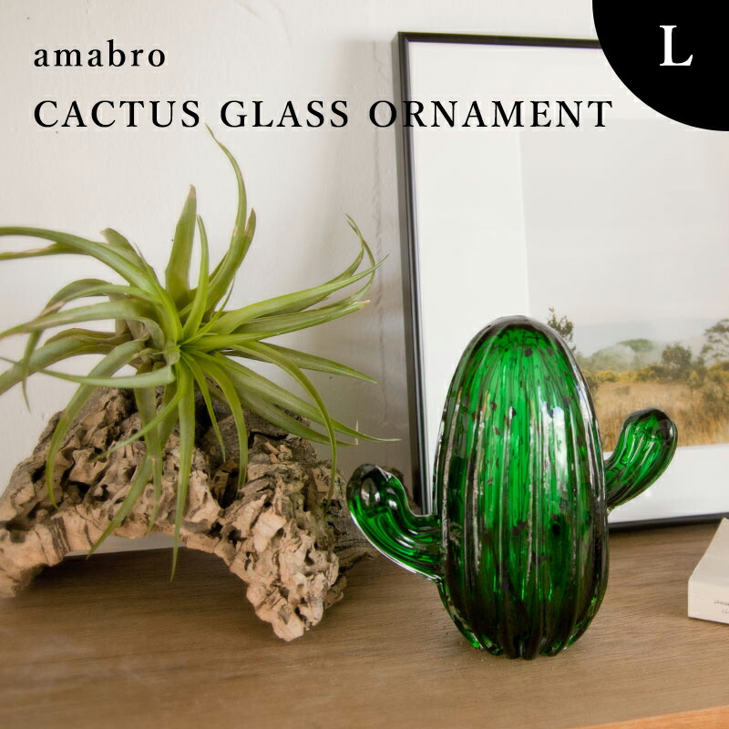 CACTUS GLASS amabro サボテン ガラス オブジェ 3点セット imgrc0091847442.jpg