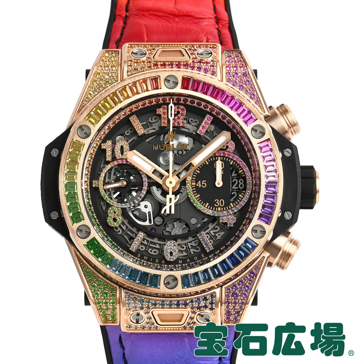 楽天市場 ウブロ Hublot ビッグバン ウニコ キングゴールド レインボー 441 Ox 9910 Lr 0999 新品 メンズ 腕時計 送料無料 宝石広場