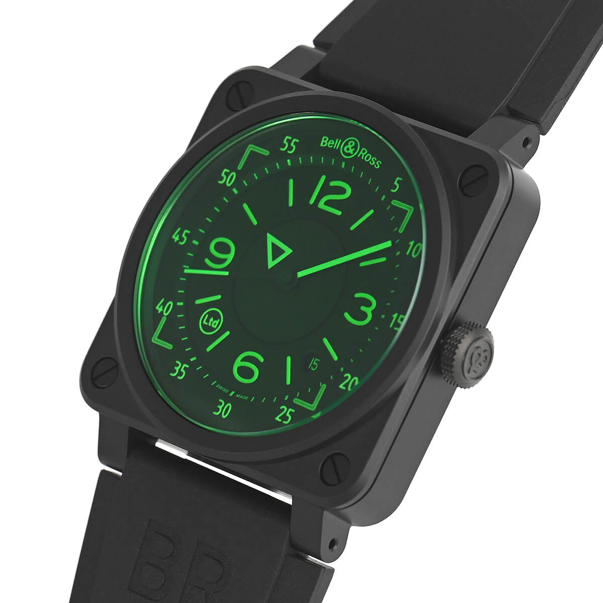楽天市場 ベル ロス Bell Ross Br03 92 Hud 世界限定999本 Br03 92 Hud Ce Srb 新品 メンズ 腕時計 送料無料 宝石広場